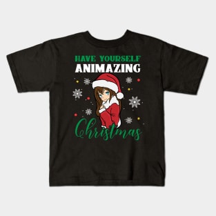 Have yourself Animazing Christmas Anime Manga Kids T-Shirt